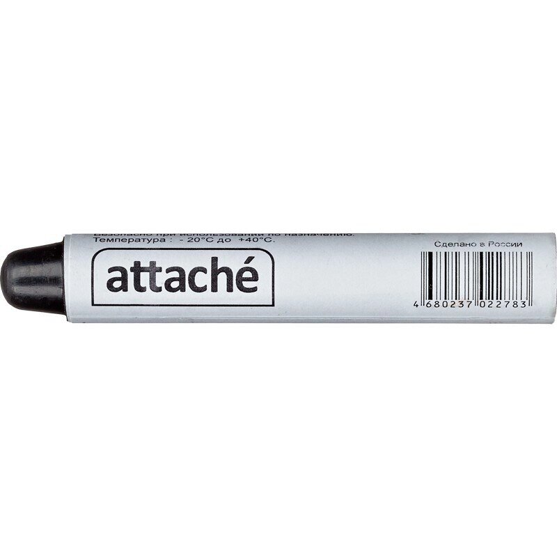 Маркер на восковой основе Attache черный (Толщина линии письма 15-18 мм) от компании Арсенал ОПТ - фото 1