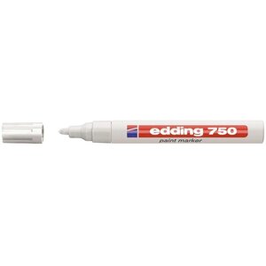 Маркер пеинт лаковый Edding E-750/49 белый (толщина линии 2-4 мм)