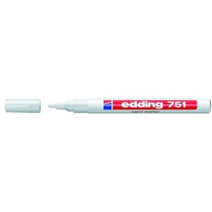 Маркер пеинт лаковый Edding E-751/49 белый (толщина линии 1-2 мм)
