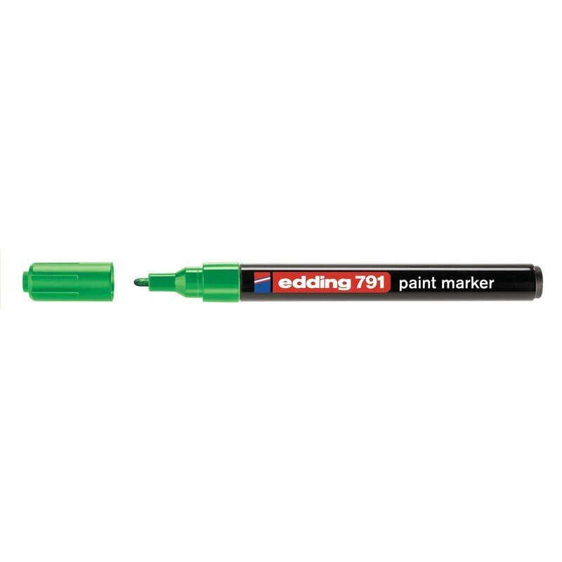 Маркер пеинт лаковый Edding E-791/4 зеленый (толщина линии 1-2 мм) от компании Арсенал ОПТ - фото 1