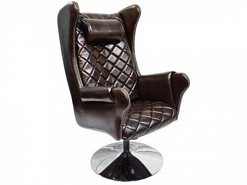 Массажное кресло EGO Lord EG3002 Lux Шоколад (арпатек) без подголовника от компании Арсенал ОПТ - фото 1