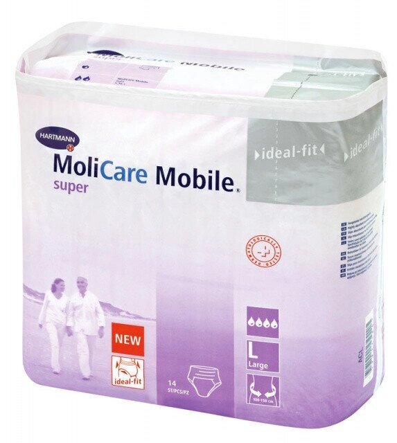 MoliCare Mobile super - Моликар Мобайл супер (9158730) Впитывающие трусы, размер L, 14 шт. от компании Арсенал ОПТ - фото 1