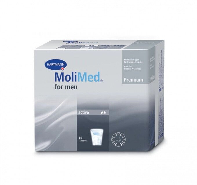 MoliMed Premium for men active (1686007) Вкладыши урологические для мужчин, 14 шт. от компании Арсенал ОПТ - фото 1