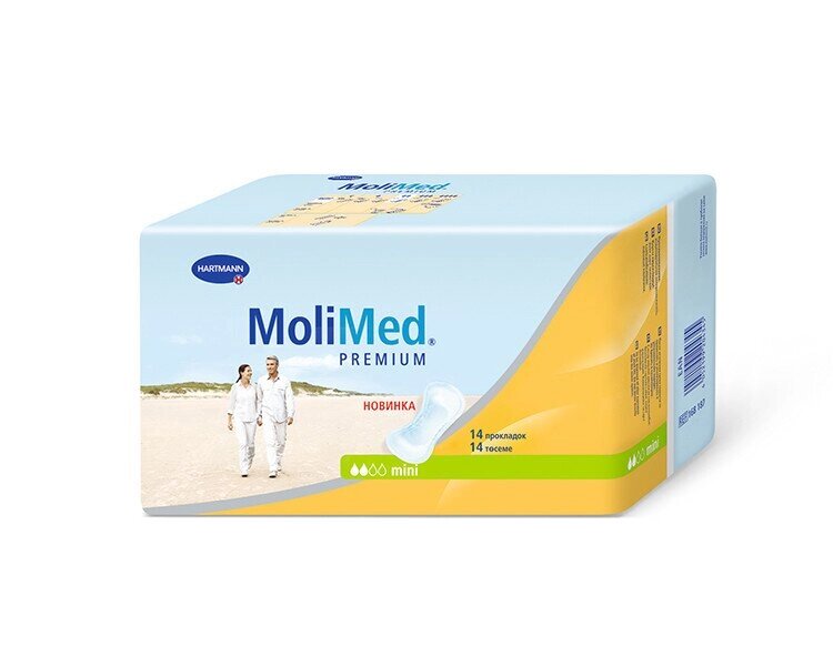 MoliMed Premium mini - МолиМед Премиум мини (1680870) Урологические прокладки, 14 шт от компании Арсенал ОПТ - фото 1