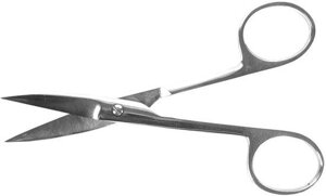 Ножницы с 2-мя острыми концами, изогнутые, 140 мм