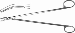 Ножницы сосудистые, вертик. изогнутые под углом, 250 мм