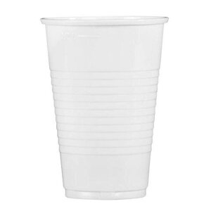 Одноразовый стакан, 200 мл, 1 шт., полипропилен (ПП), белый, для холодного/горячего, СТИРОЛПЛАСТ
