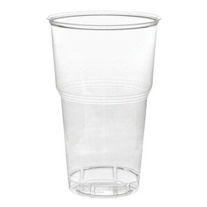 Одноразовый стакан, 500 мл, 1 шт., полипропилен (ПП), прозрачный, для холодного/горячего, СТИРОЛПЛАСТ