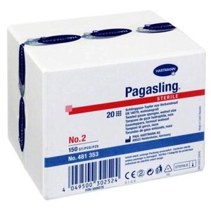 PAGASLING (4814091) Тампоны из марли стерильные №4; 10 х 18 шт.