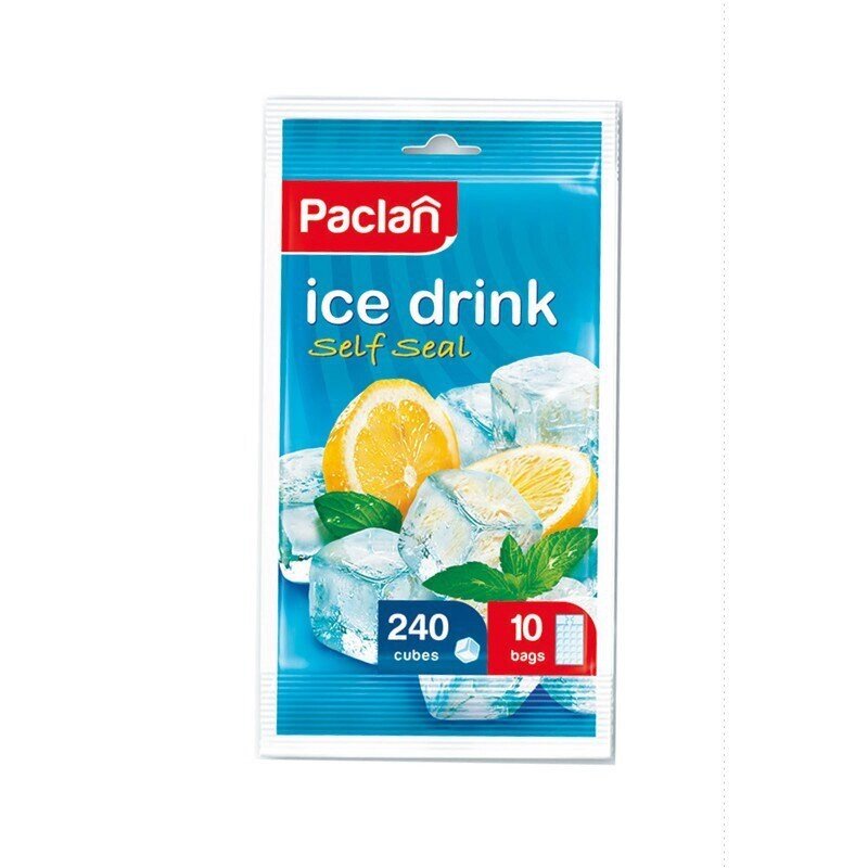 Пакеты для льда Paclan в форме куба (10x24 см, 240 штук) от компании Арсенал ОПТ - фото 1