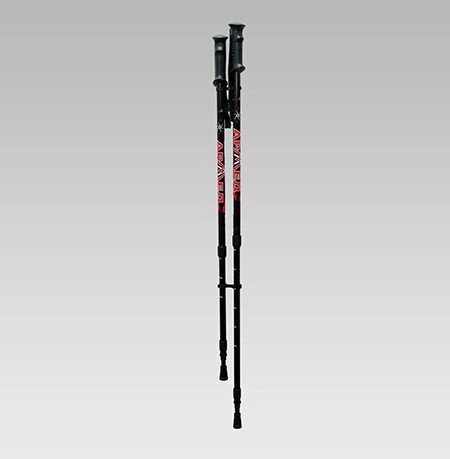 Палки для скандинавской ходьбы Armed  STC033 (110 – 135 см) цвет – черный от компании Арсенал ОПТ - фото 1
