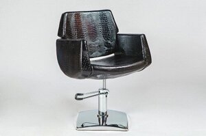 Кресло парикмахерское SD-6316 гидравлика (черный крокодил)