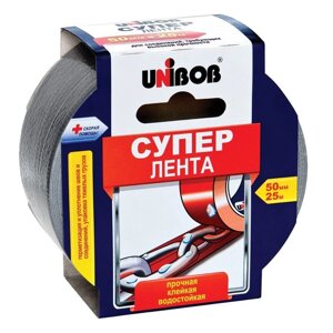 Клейкая лента армированная Unibob серая 50 мм x 25 м