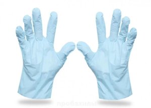 Перчатки одноразовые, ТПЭ из термопластичного эластомера, голубые, 50 пар L