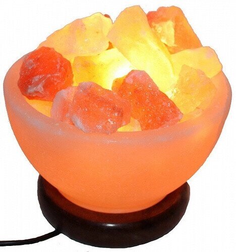 Солевая лампа ваза с камнями вес 1-2 кг - Арсенал ОПТ