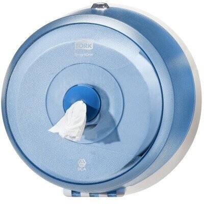 Tork Smart. One 472025 294022 Диспенсер для туалетной бумаги в мини рулонах, синий - доставка
