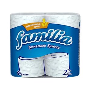 Туалетная бумага FAMILIA Экономичный выбор Белая 2 сл 4 рул х16