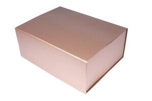 Подарочная коробка 12х30х22 крафт. окрашен в бронзовый цвет 250гр/м