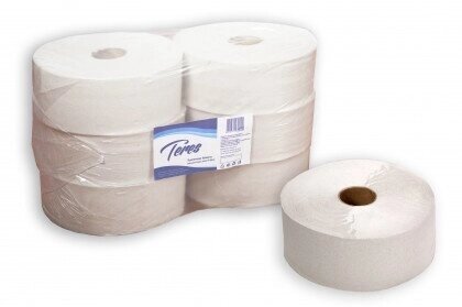Рулонная туалетная бумага Терес Эконом 1-сл, maxi от компании Арсенал ОПТ - фото 1