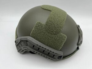 Шлем тактический баллистический кевларовый/ FAST ops-core/ цвет «олива»NIJ IIIA/ класс защиты бр2/ без ушей/ с