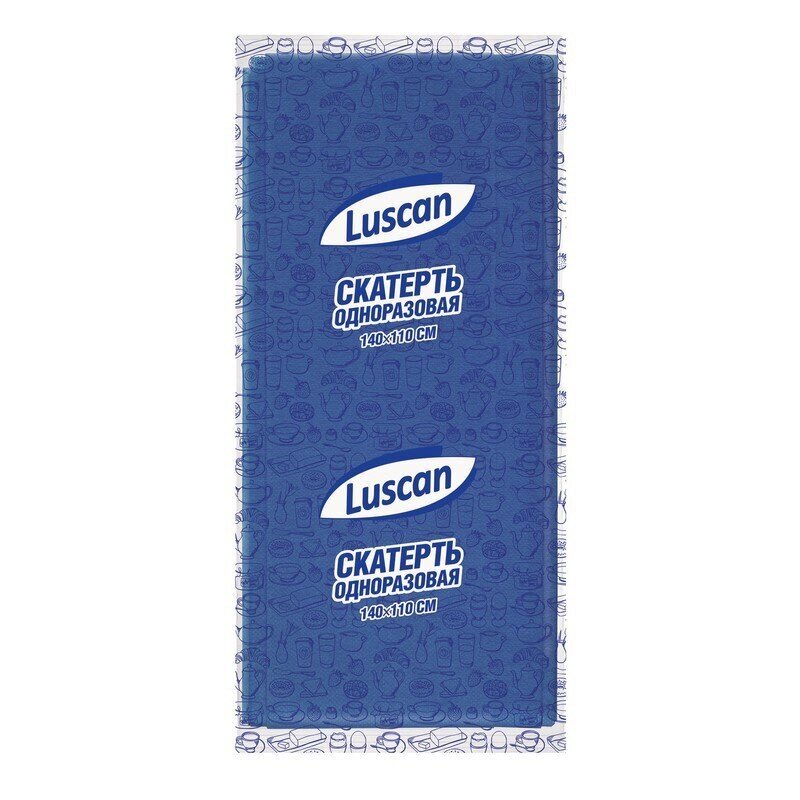 Скатерть Luscan спанбонд синяя 110x140 см от компании Арсенал ОПТ - фото 1