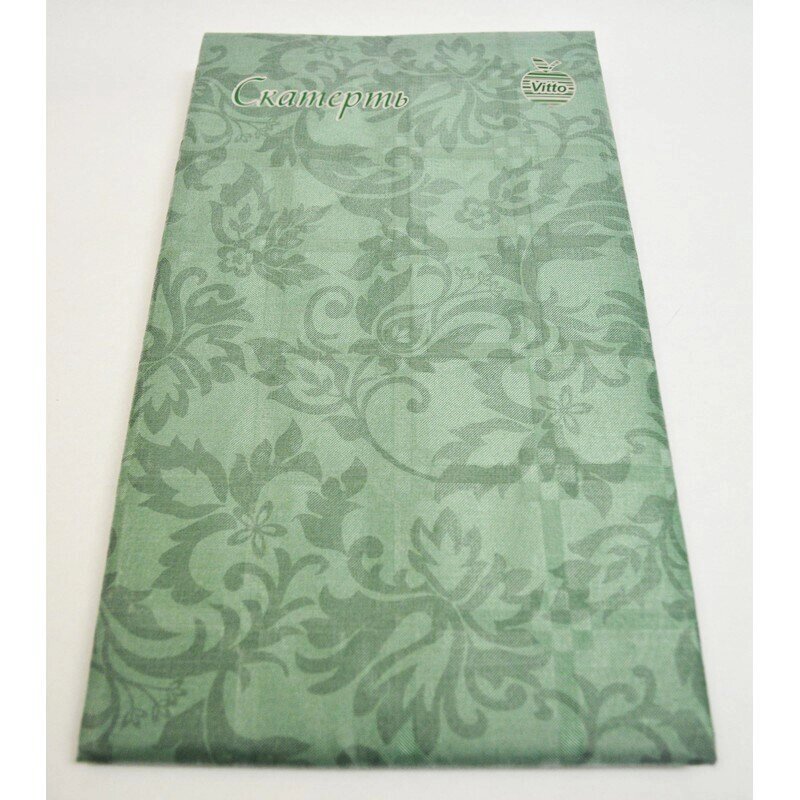 Скатерть Vitto Prestige бумажная зеленая 120x180 см от компании Арсенал ОПТ - фото 1