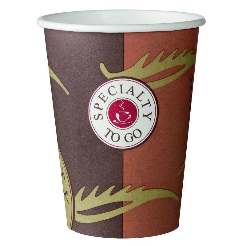 Стакан одноразовый Coffee-to-Go бумажный разноцветный 400 мл 50 штук в упаковке от компании Арсенал ОПТ - фото 1