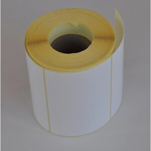 Термотрансферные этикетки бумажные полуглянцевые 100x72 мм (диаметр втулки 40 мм, 500 штук в рулоне)