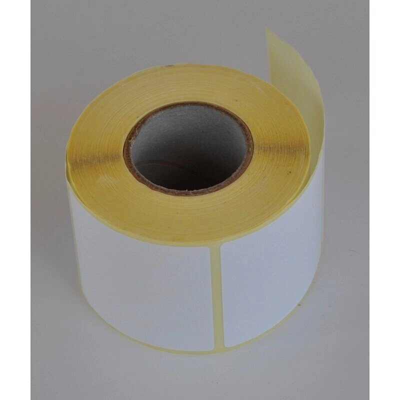 Термотрансферные этикетки бумажные полуглянцевые 58x40 мм (диаметр втулки 40 мм, 700 штук в рулоне) от компании Арсенал ОПТ - фото 1