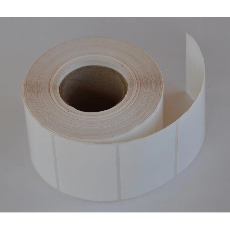 Термотрансферные этикетки полипропиленовые 43x25 мм (диаметр втулки 40 мм, 1000 штук в рулоне) от компании Арсенал ОПТ - фото 1