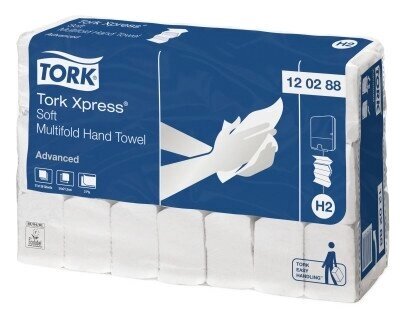 Tork Advanced 120288 полотенца Интерфолд белые в пачках 2-сл 136л х21 от компании Арсенал ОПТ - фото 1
