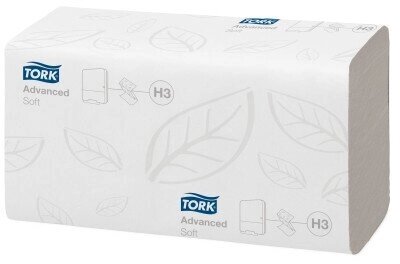 Tork Advanced 290184 полотенца ZZ белые в пачках 2-сл 200л 23х23 х20 от компании Арсенал ОПТ - фото 1