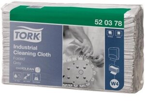 Tork Premium Top Pak 520378 протирочный материал серый 1-сл 38,5*42,8 140л х5
