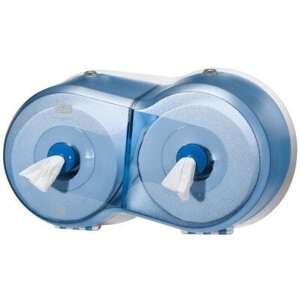 Tork SmartOne 472027 Двойной диспенсер для туалетной бумаги в мини рулонах, синий