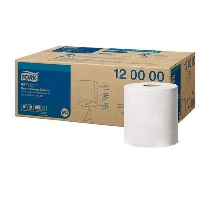 Tork Universal 120000 Протирочная бумага Reflex белая в рулоне со втулкой 1сл 270м х6 от компании Арсенал ОПТ - фото 1