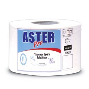 Туалетная бумага в рулонах Aster 2-слойная 12 рулонов по 160 метров