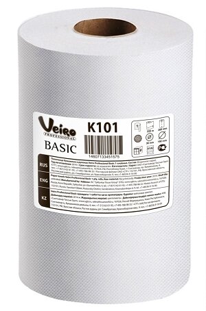 VEIRO Professional Basic-Матик арт К101 Полотенца белые в рулонах 1-сл 200м х6 от компании Арсенал ОПТ - фото 1