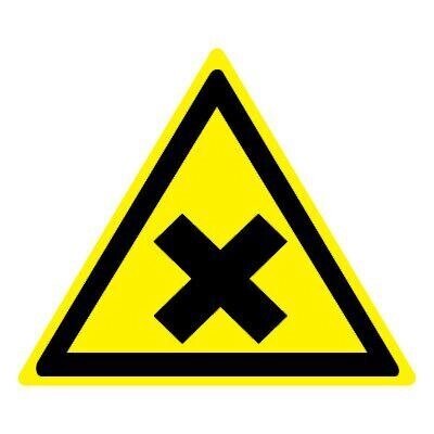 Знак Эксклюзив W18 Осторожно. Вредные для здоровья аллергические (раздражающие) вещества (размер 200х200) от компании Арсенал ОПТ - фото 1