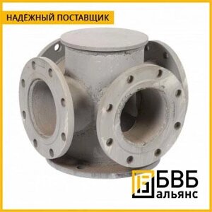 Крест фланцевый с пожарной подставкой ППКФ 200x100