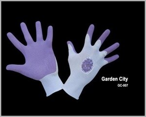 Перчатки садовые Garden Gloves фиолетовые XL