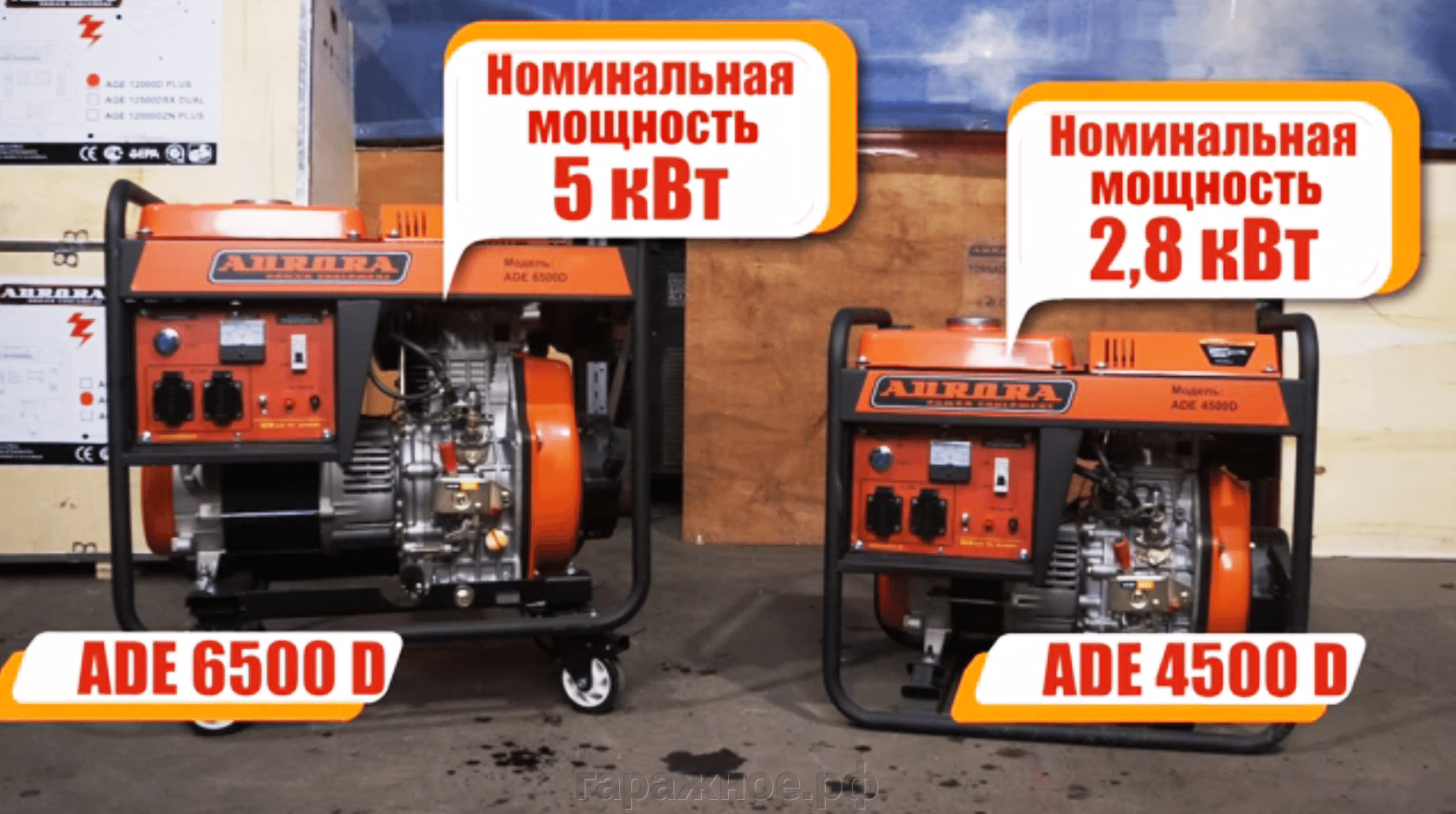 Дизель генератор ADE 6500 D,