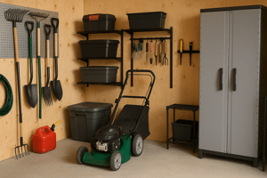 Как организовать хранение инструментов и садовой техники