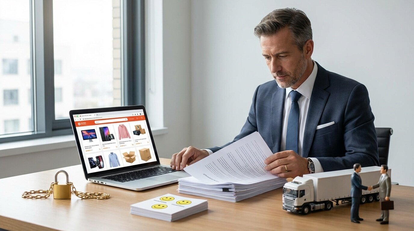 Иллюстрация критериев выбора надежного посредника для выкупа товаров из Китая