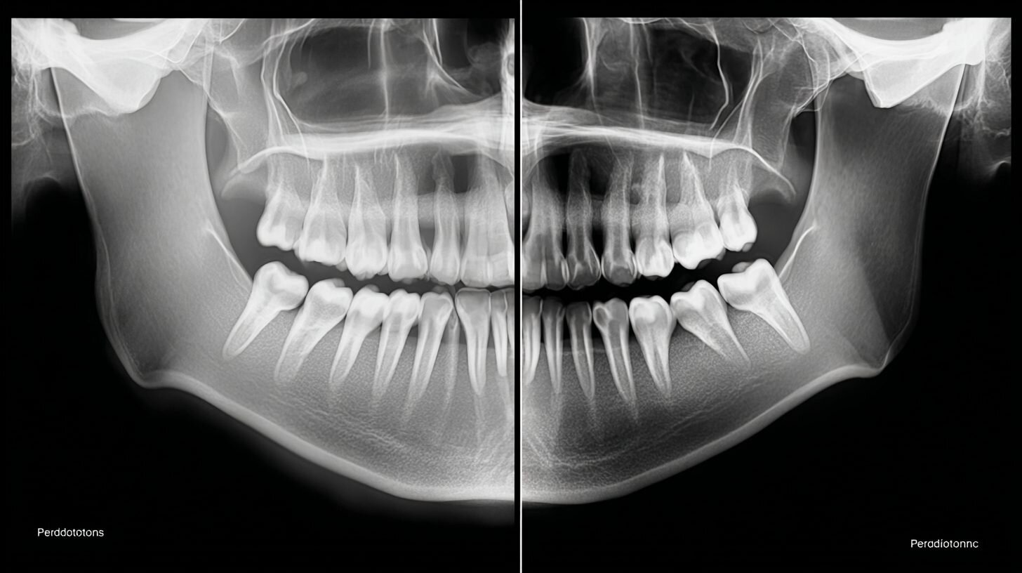 Сравнение пародонтита и пародонтоза на рентгене