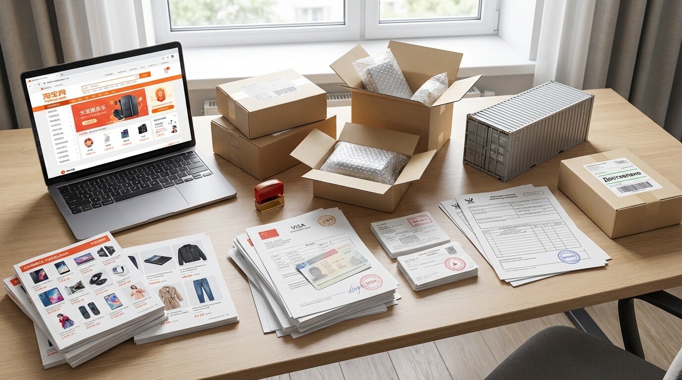 Этапы выкупа товаров из Китая через посредника в пошаговом формате