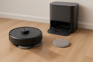 Роботы-пылесосы со станцией мойки: как работает подъем швабр и чем отличаются схемы Y/V-уборки