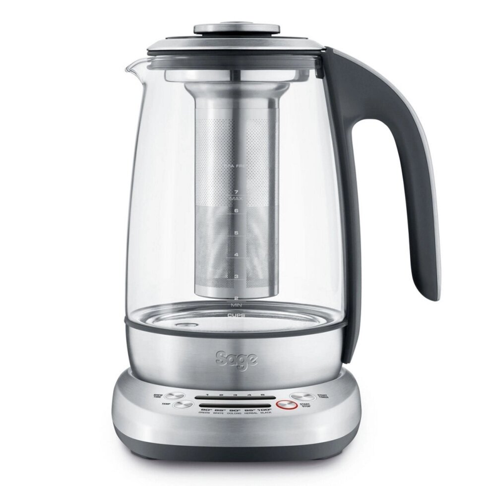 Чайник электрический Sage STM600CLR4EEU1 The Smart Tea Infuser стеклянный электрочайник, заварник для чая от компании Официальный сайт дистрибьютора BERKEL RUSSIA - фото 1