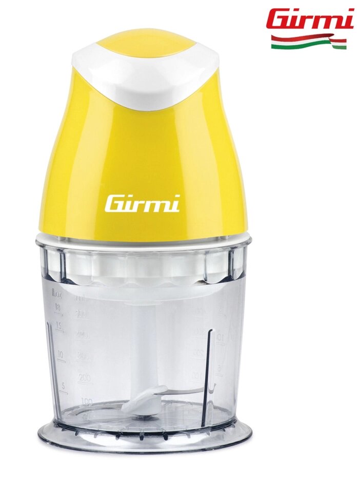 Кухонный мини чоппер - измельчитель электрический для продуктов Girmi TR01, chopper желтый от компании Официальный сайт дистрибьютора BERKEL RUSSIA - фото 1