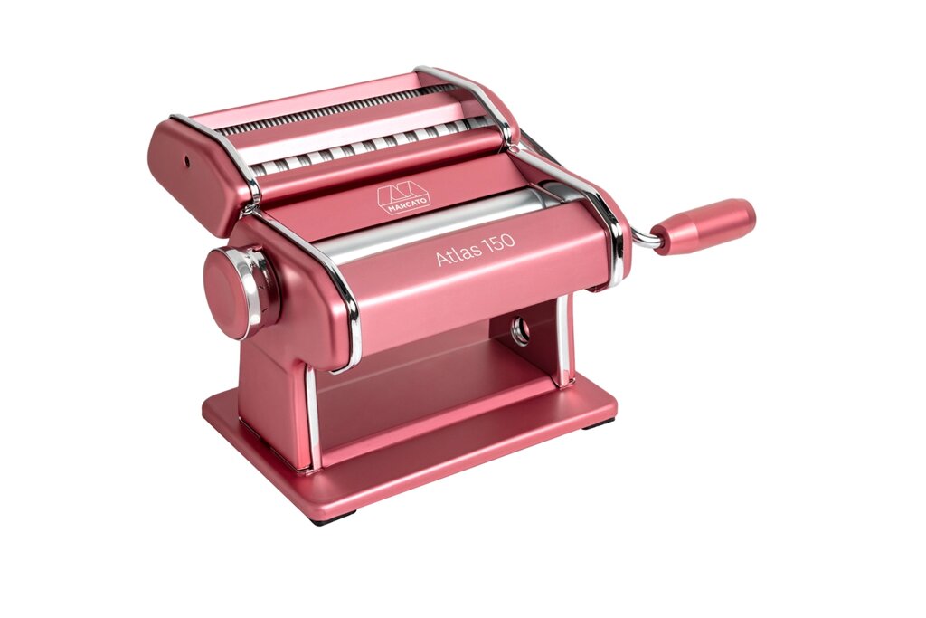 Marcato Design Atlas 150 Color Rosa ручная механическая тестораскаточная машина - лапшерезка от компании Официальный сайт дистрибьютора BERKEL RUSSIA - фото 1