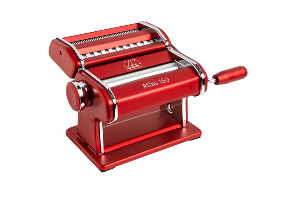Marcato Design Atlas 150 Color Rosso ручная механическая машинка для изготовления лапши  тестораскатка - описание
